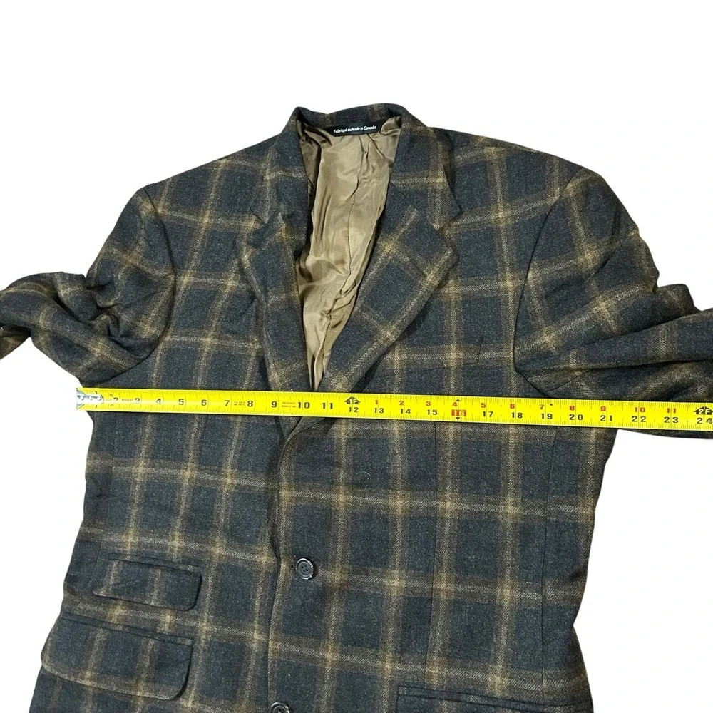Spiegel Holland & Sherry Coppley Black Label Men's Cashmere Wool Blazer Plaid‎